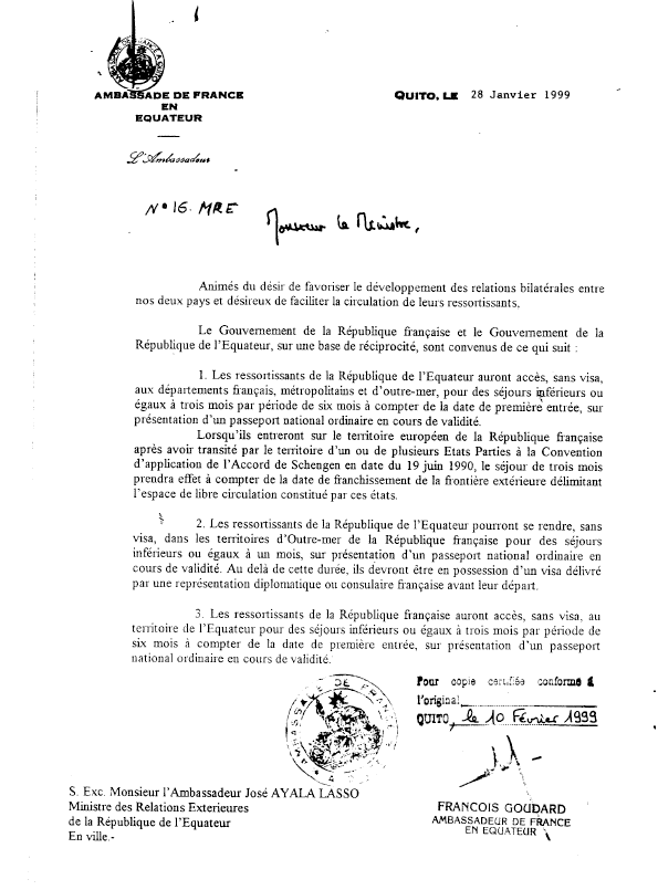L’Accord de 1968 et la combine équatorienne